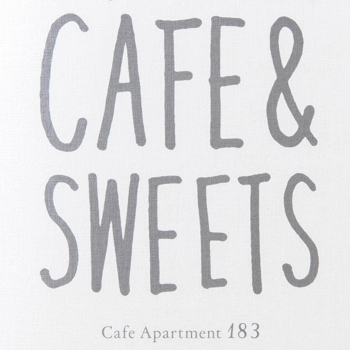 Cafe Apartment183/ メニューデザイン